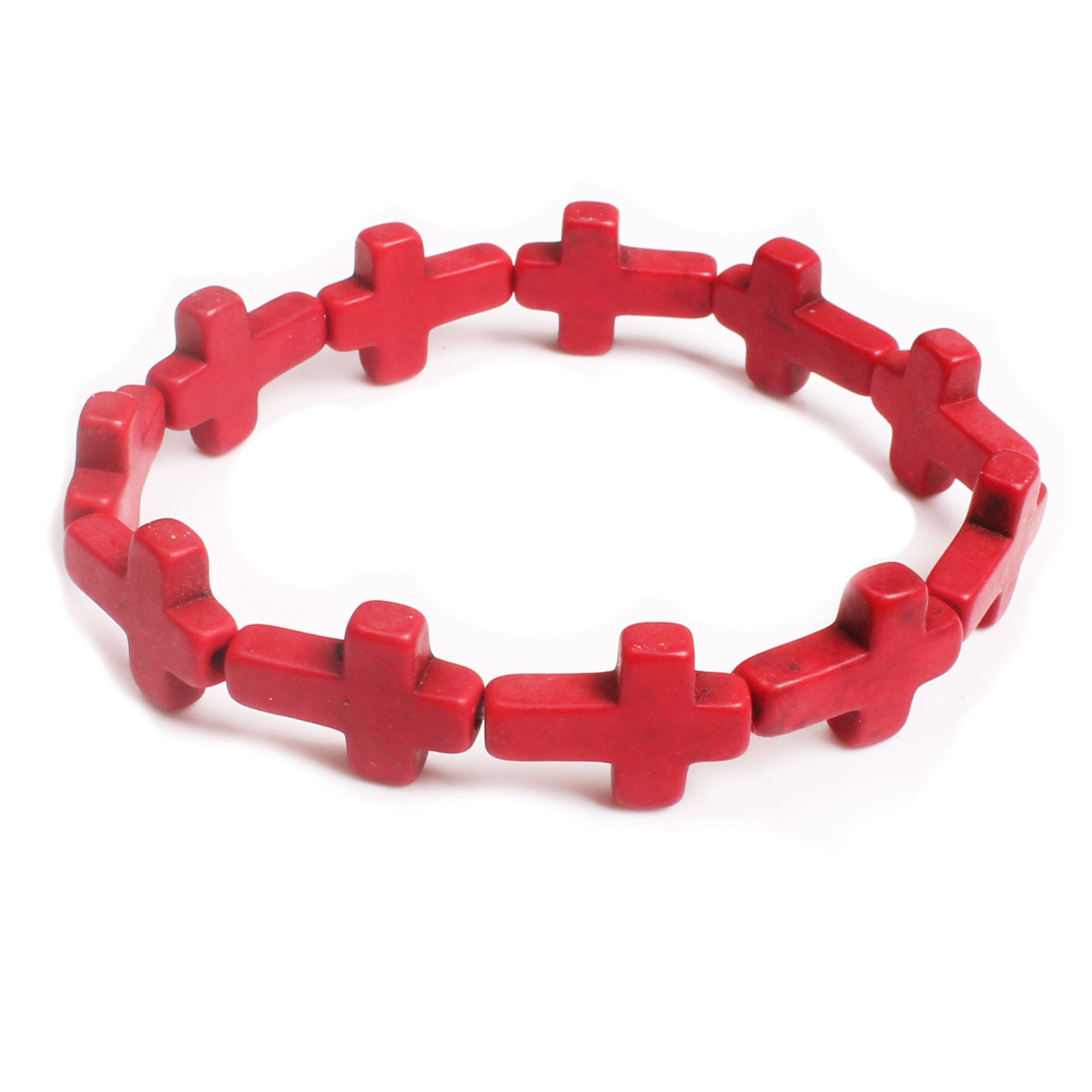 BlessingTree Bohemian Cross Turquoise Stone Bracelet