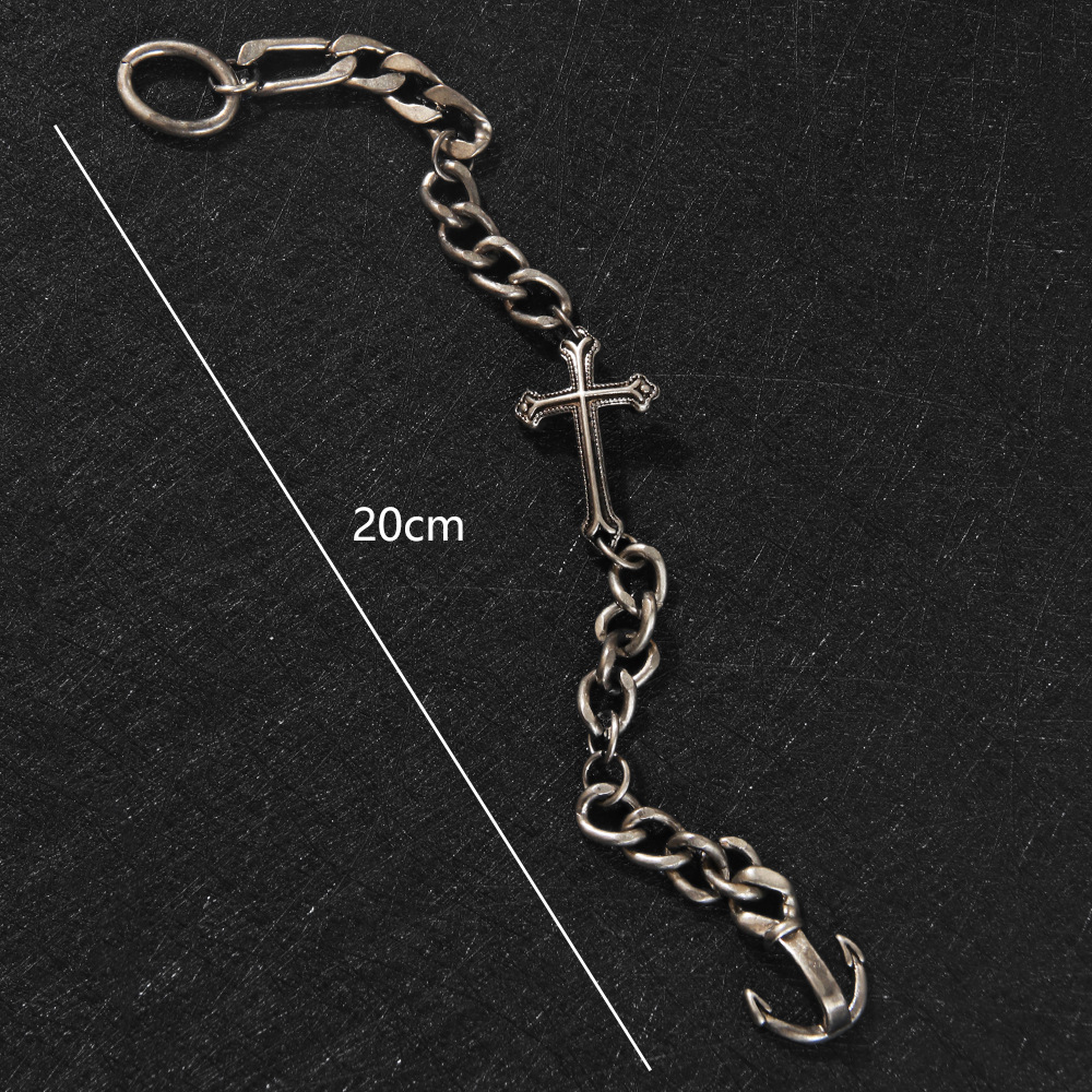 BlessingTree Vintage Cross Cuban Chain Bracelet