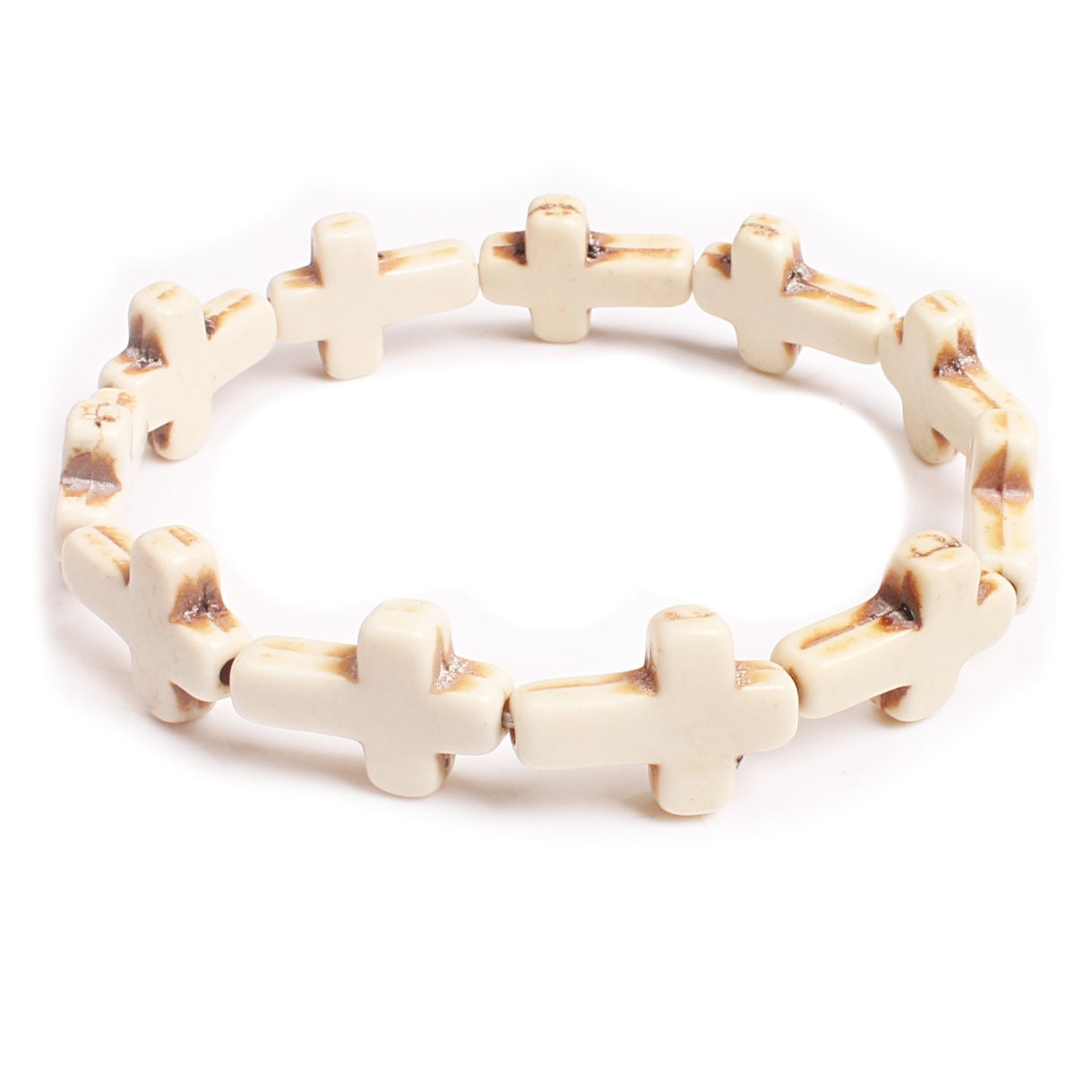 BlessingTree Bohemian Cross Turquoise Stone Bracelet