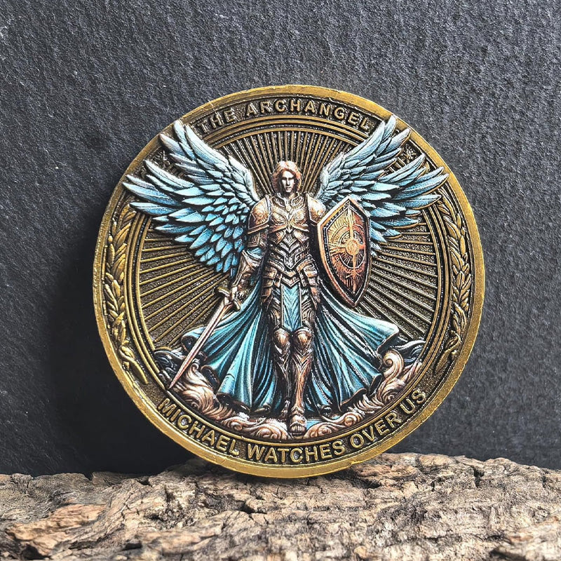 BlessingTree Archangel Michael Protection Coin – Classic Guardian Token of Strength and Faith