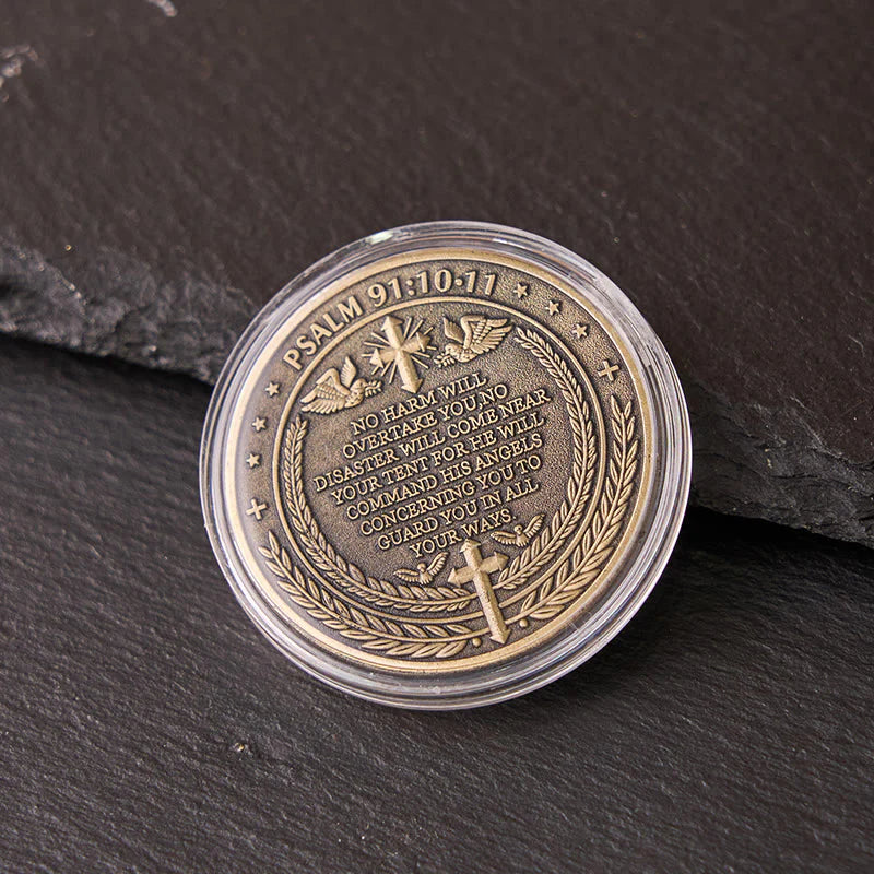 BlessingTree Archangel Michael Protection Coin – Classic Guardian Token of Strength and Faith