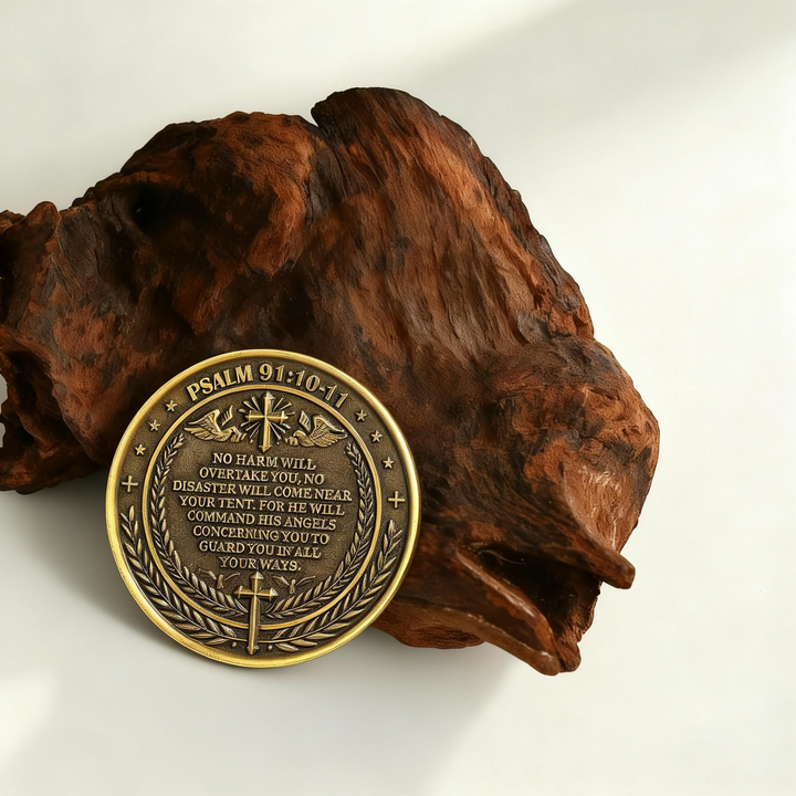 BlessingTree Archangel Michael Protection Coin – Classic Guardian Token of Strength and Faith