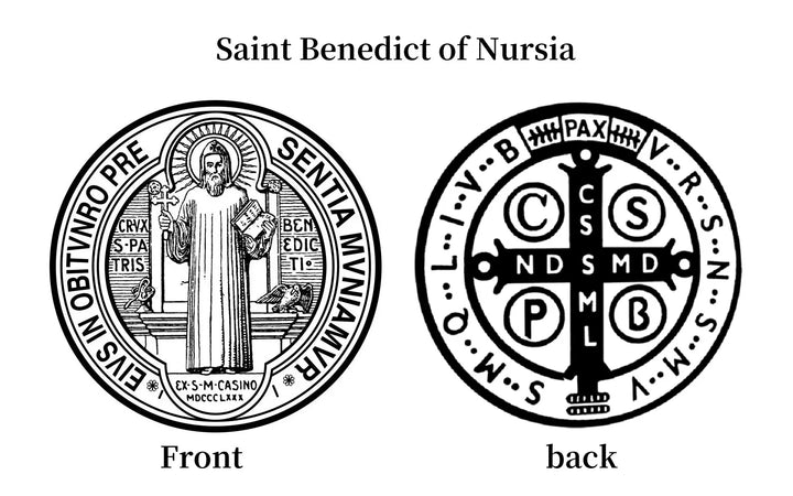 BlessingTree St Benedict Turquoise Beaded Bracelet Catholic Handmade Adjustable Bracelet