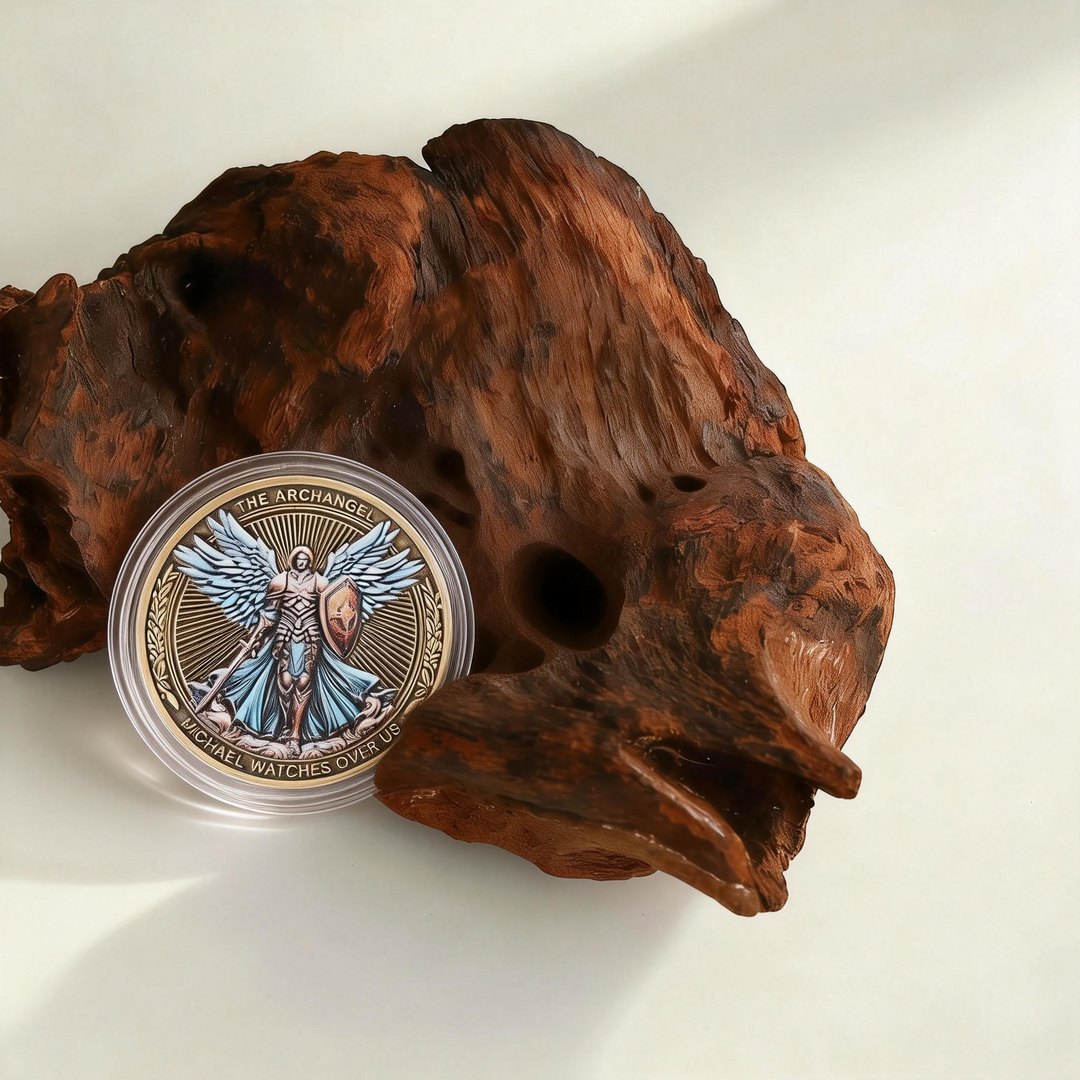 BlessingTree Archangel Michael Protection Coin – Classic Guardian Token of Strength and Faith
