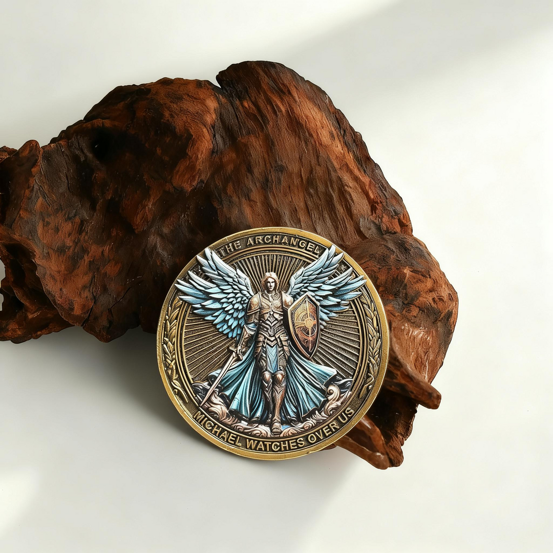 BlessingTree Archangel Michael Protection Coin – Classic Guardian Token of Strength and Faith