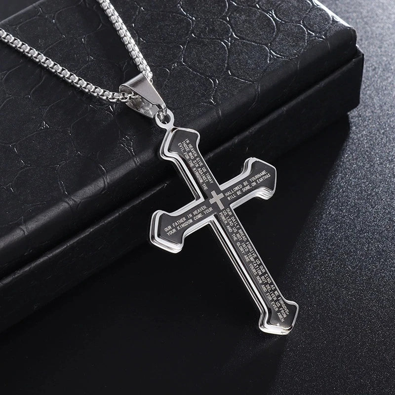 BlessingTree Black Titanium Steel Men&
