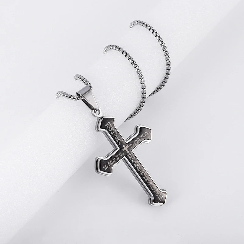 BlessingTree Black Titanium Steel Men&