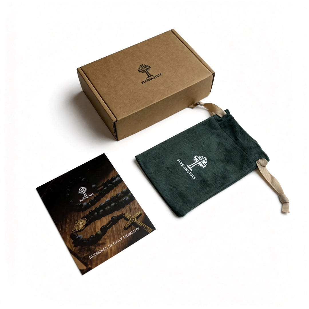 BlessingTree Gold Crucifix Pendant Necklace 18K Gold Plated Rope Chain Catholic Jesus Cross